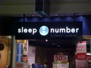 Sign install in Metairie Louisiana at Lakeside Shopping Center for Sleep Number store